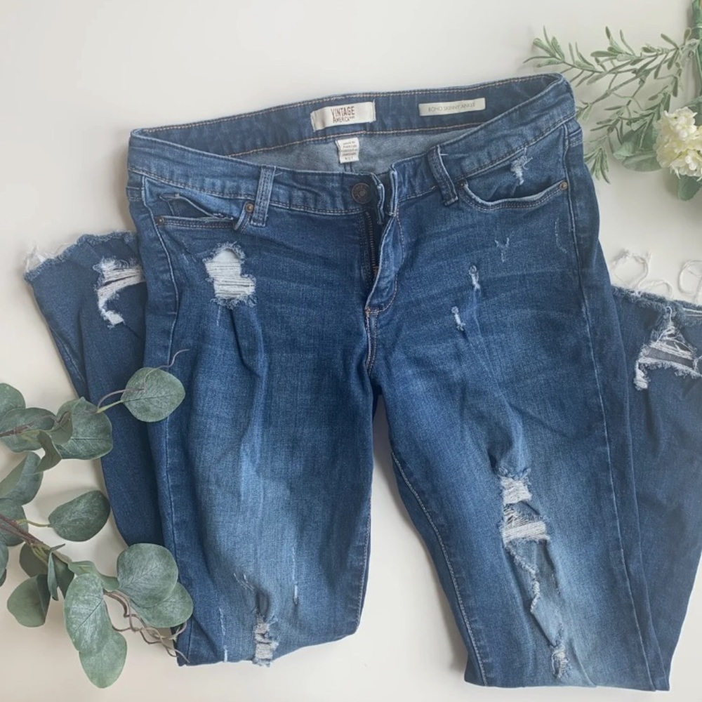 Vintage America Boho Skinny Jeans